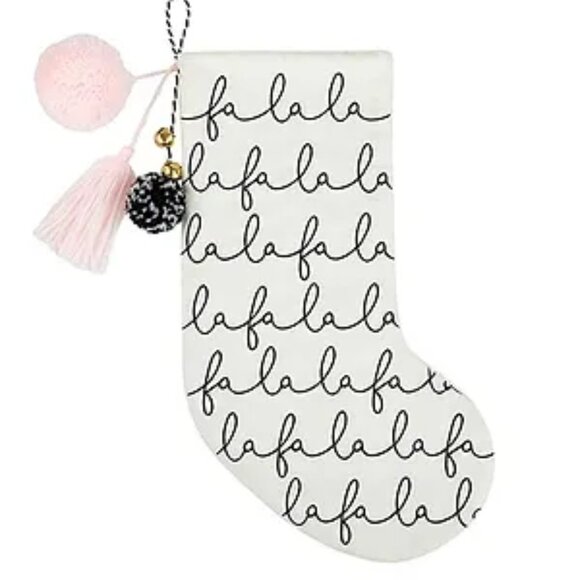 Stephan Baby Wool Felt Keepsake Christmas Stocking, Fa La La/NWT - Picture 2 of 8